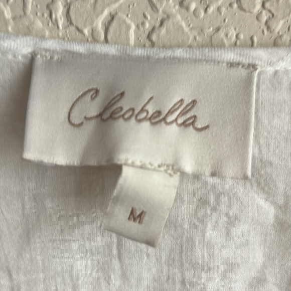 White Ruffled Button-Down Dress - Picture 5 of 6